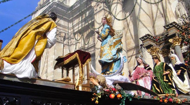 Tradicional Rezado de la Inmaculada de Catedral Metropolitana en 2014. Foto: Challen Willemsen.