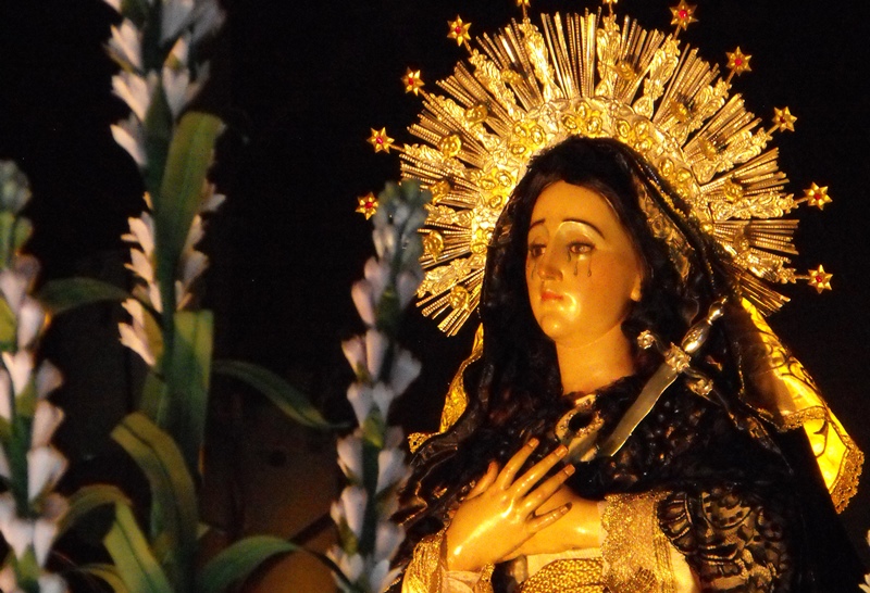Velación Virgen de Dolores de la Parroquia zona 6