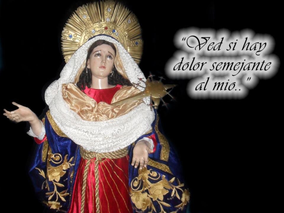 Velación Virgen de Dolores Parroquia Santa María Goretti