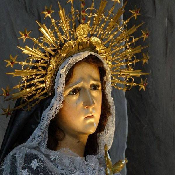 Solemne Velación Virgen de Dolores Templo el Calvario en Fraijanes