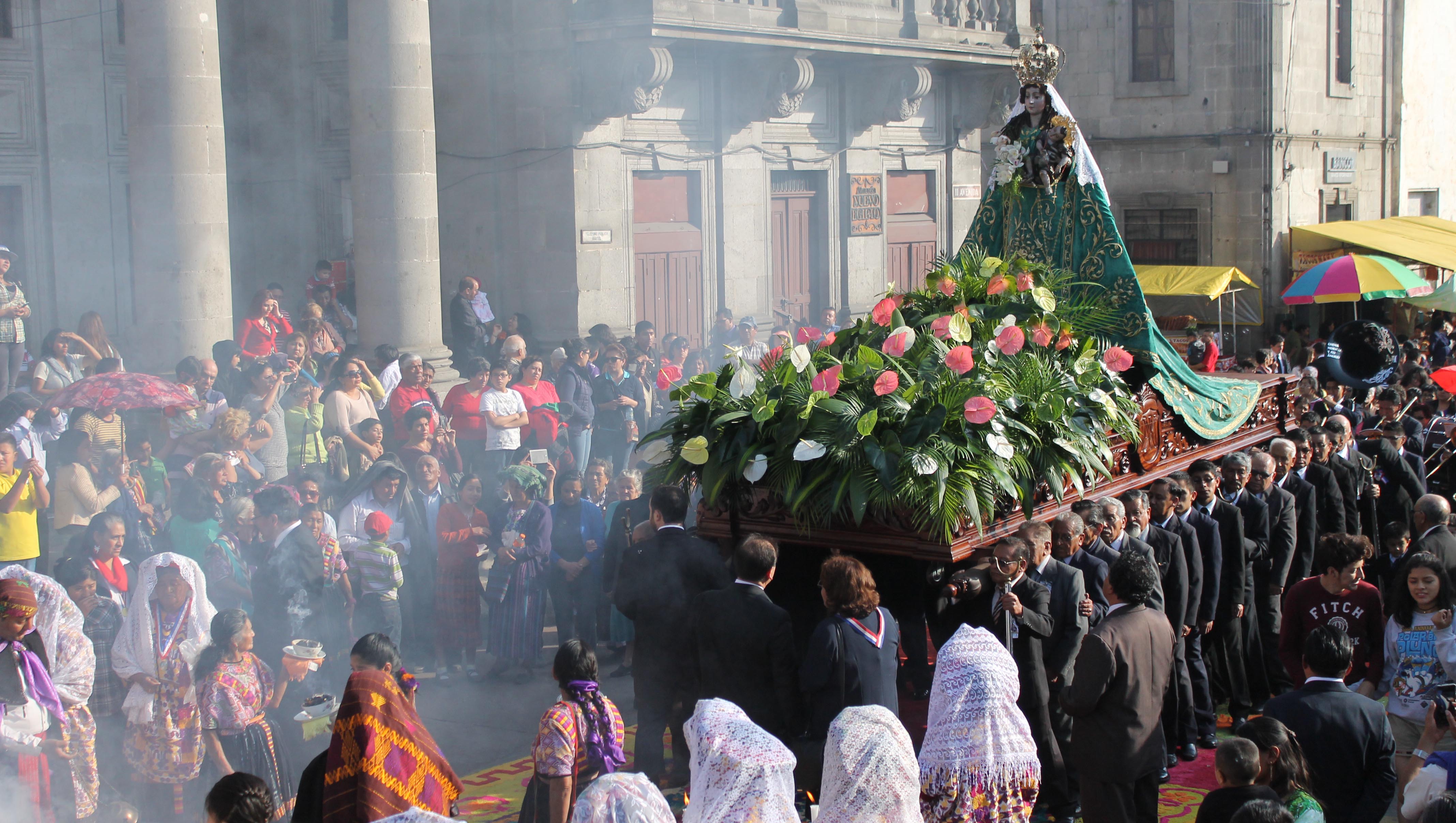 Procesión de clausura de la Virgen del Rosario, Quetzaltenango