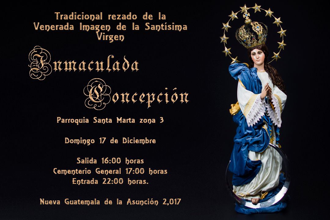 Tradicional Rezado Inmaculada Concepción Parroquia de Santa Marta