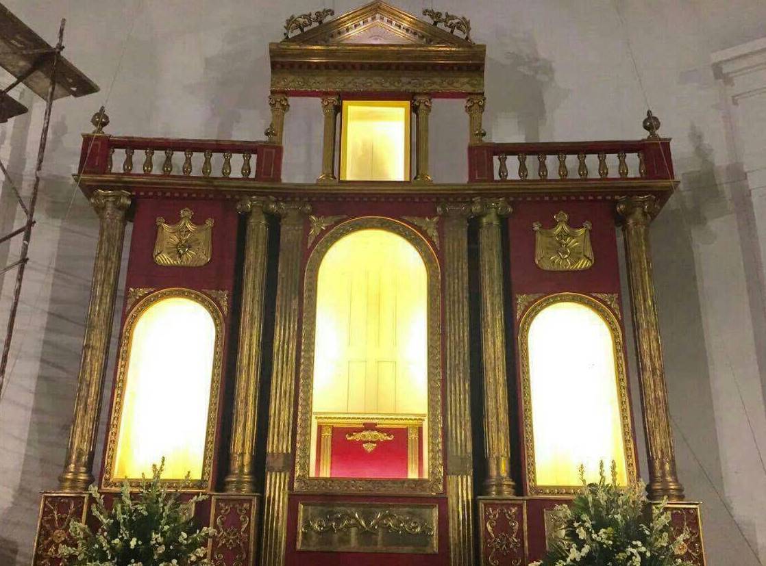 El Sagrado Corazón de Jesús del Santuario de San José del altar mayor desde el 2017