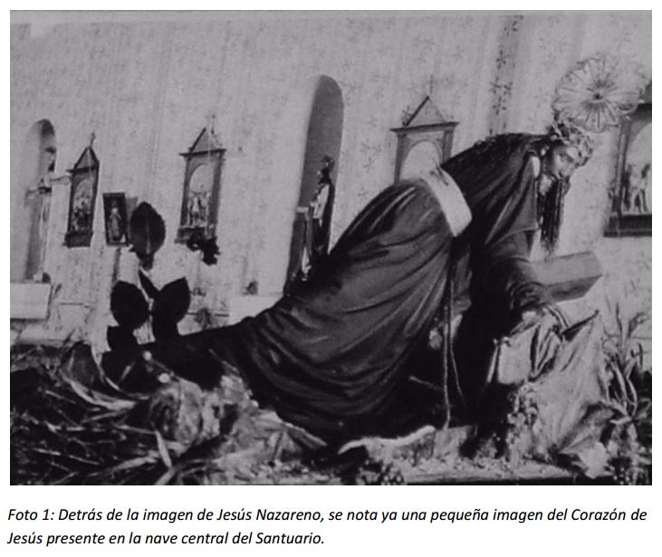 En el terremoto 1976 se nota al Sagrado Corazón de Jesús con San José
