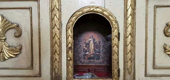Reliquias hurtadas en Antigua Guatemala
