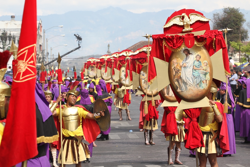 Venta de turnos para Cuaresma y Semana Santa que todavía hay en el Centro Histórico de Guatemala