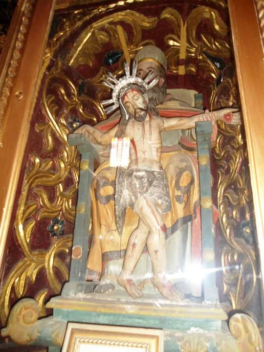 Santísima Trinidad de la Iglesia de San Cristóbal Totonicapan, fotografía José Campollo.
