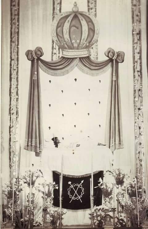 Altar de velación al Señor Sepultado de San Felipe, años '40