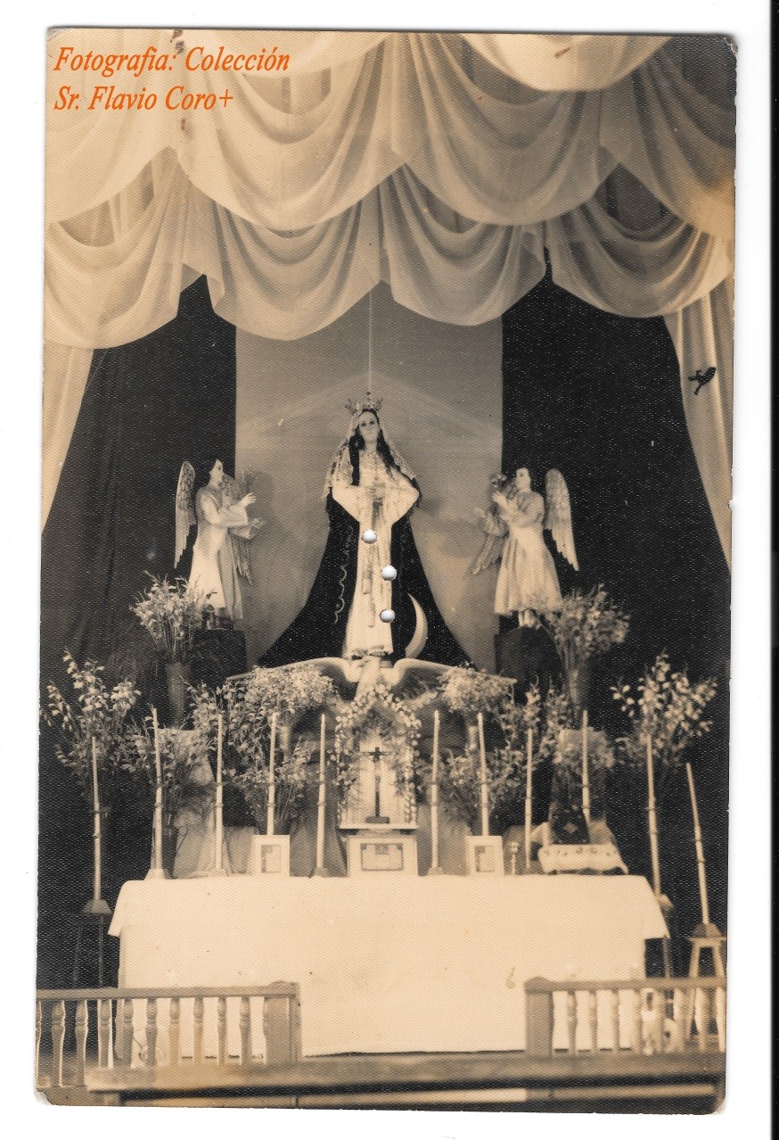 Altar de Velación en el altar mayor del antiguo oratorio de la finca – ingenio Concepción
