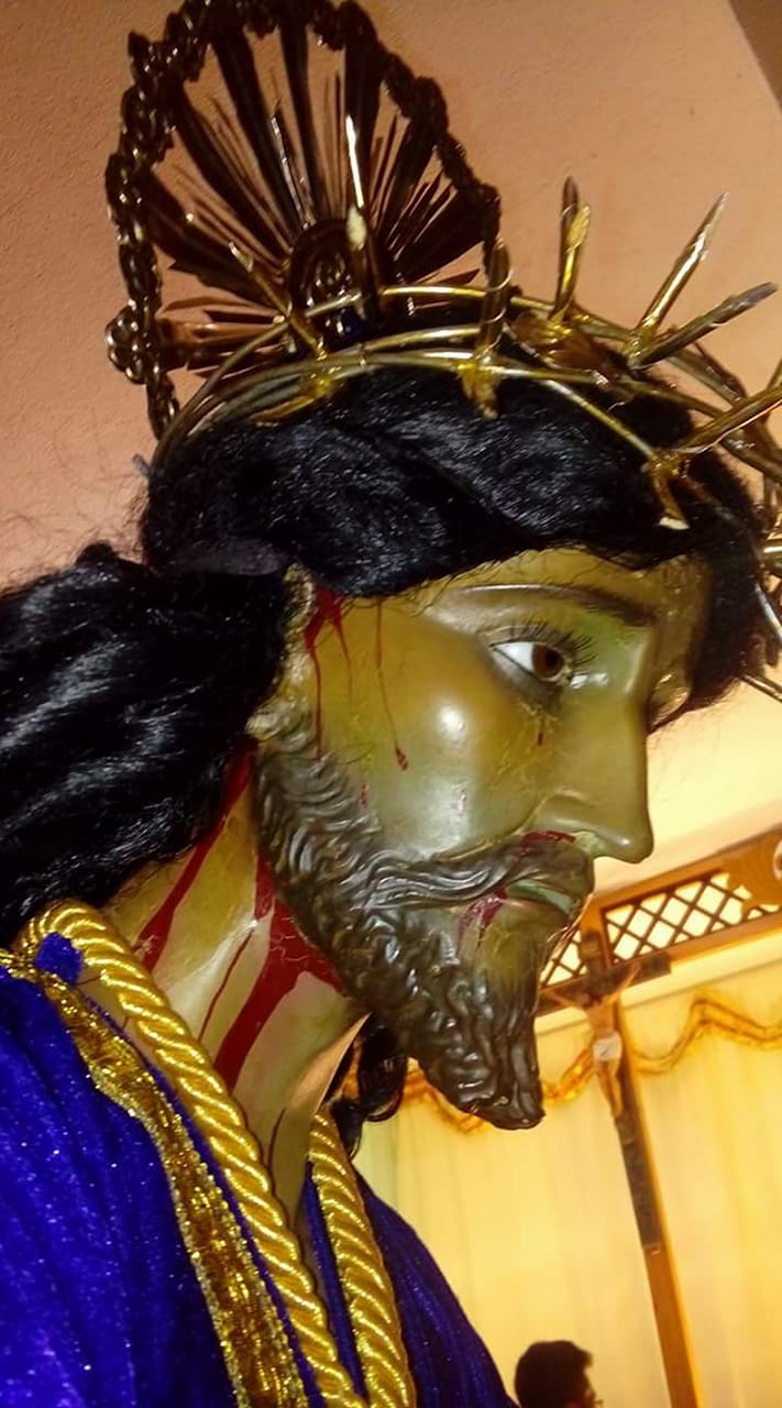 Imagen de Jesús Nazareno ha ingresado a restauración