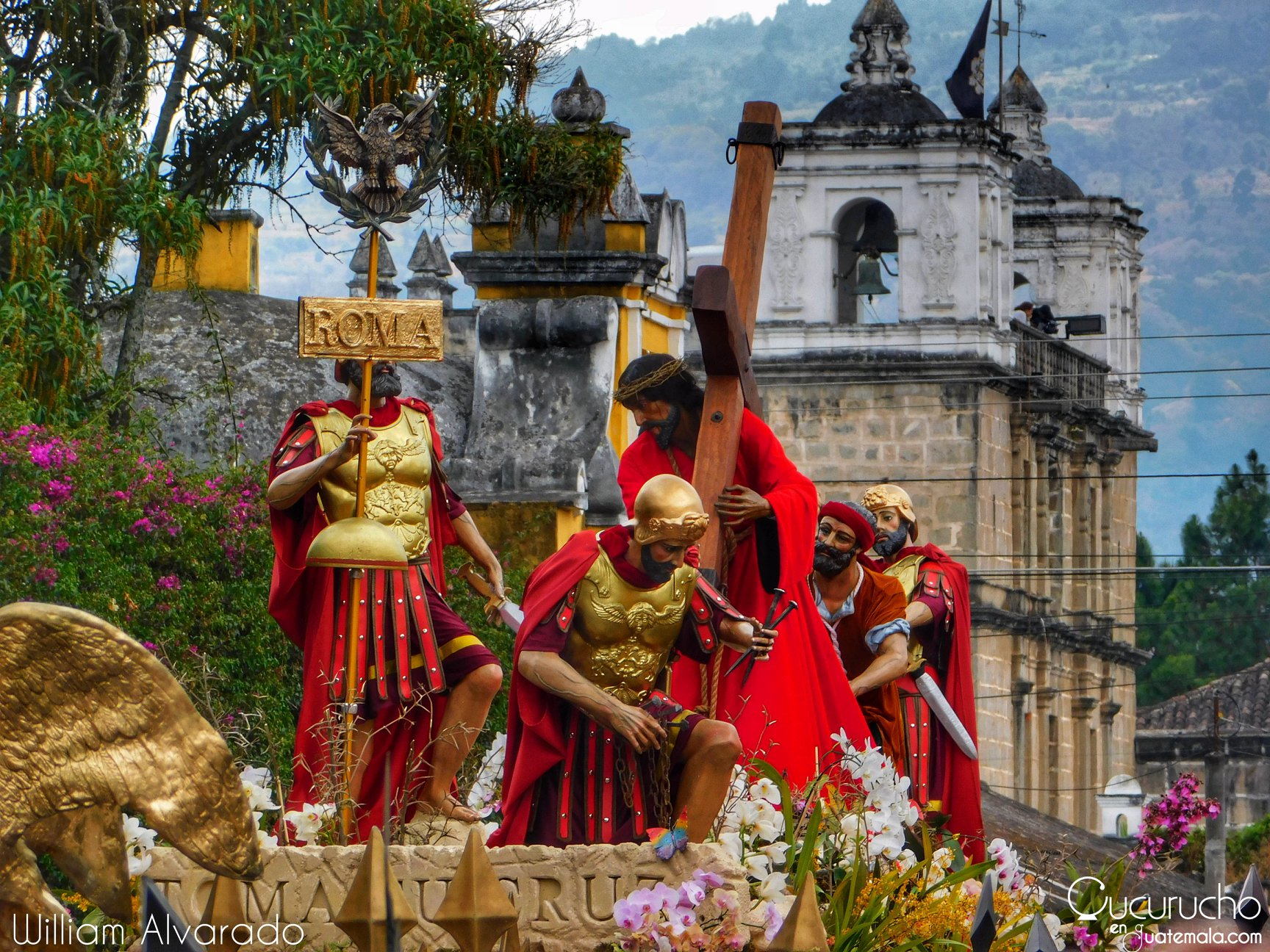 Recorrido Jesús de la Merced y Virgen de la Merced Antigua Guatemala | procesión por 800 años de fundación orden de la Merced