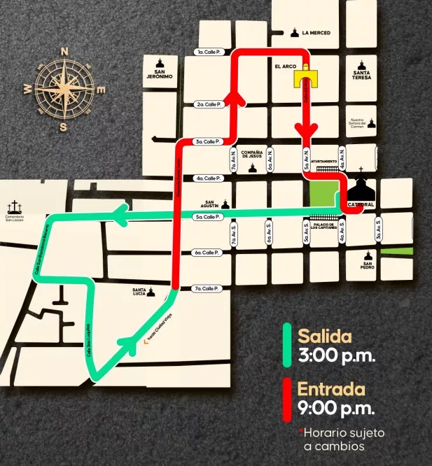 Recorrido del Señor Sepultado de Catedral Antigua Guatemala