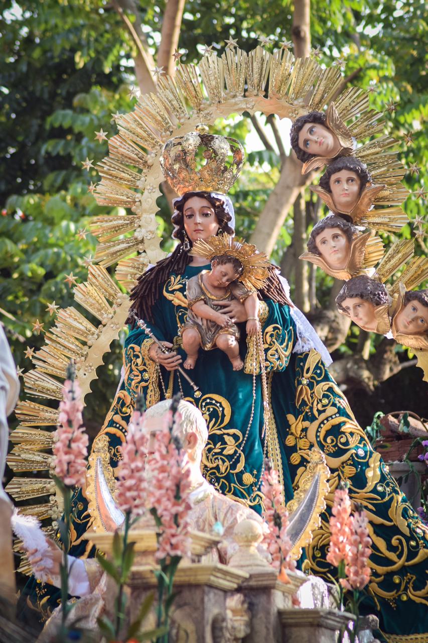 Procesión de la Virgen del Rosario llegará hasta La Parroquia de la Santa Cruz del Milagro en octubre