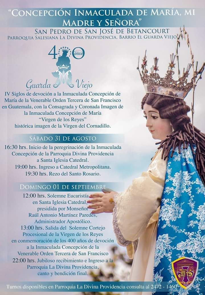 Los 4.5 kilómetros de procesión que recorrerá la Inmaculada Concepción