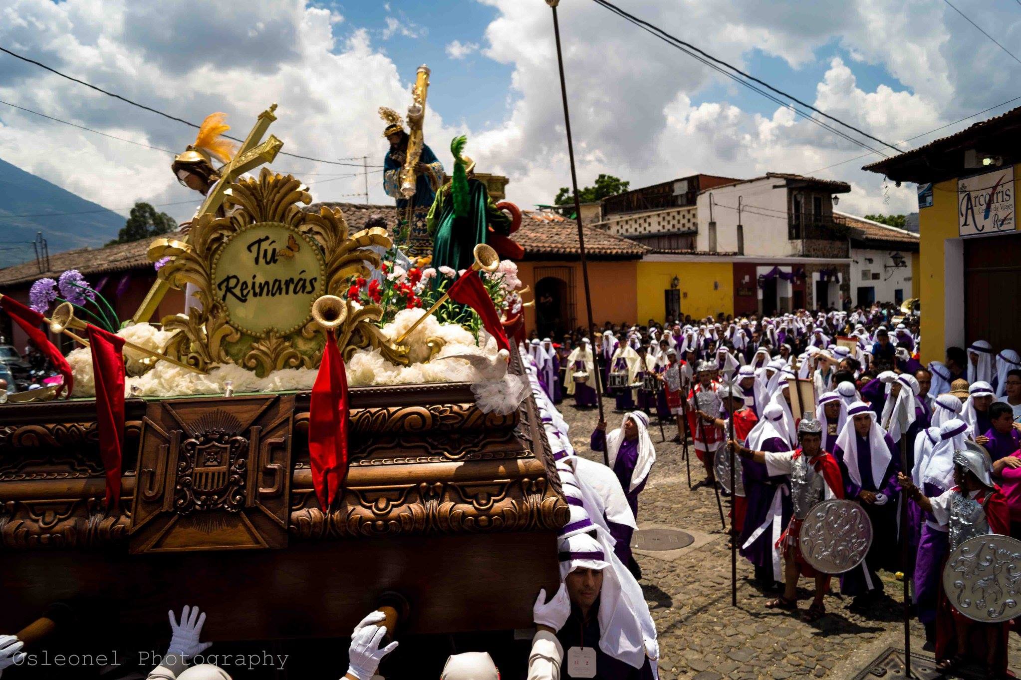 Recorrido de Jesús de la Merced de Antigua Guatemala domingo de ramos 2022