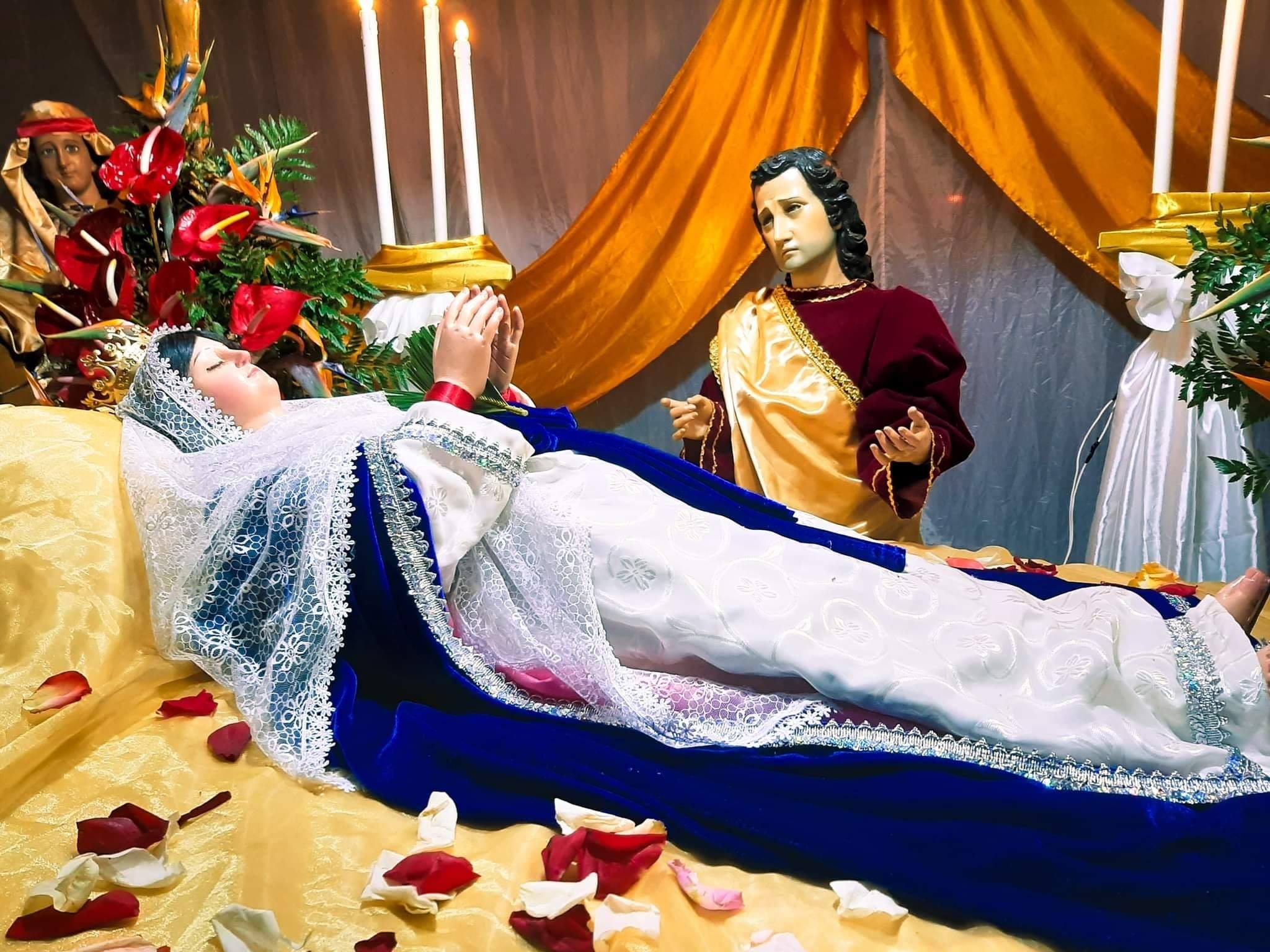 Tránsito de la Virgen María y el pésame a San Juan Apóstol