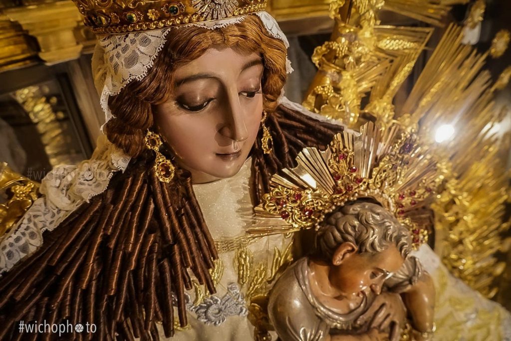 Uno de los perfiles de cómo se ve la imagen cuando se hace la Visita a la Virgen del Rosario