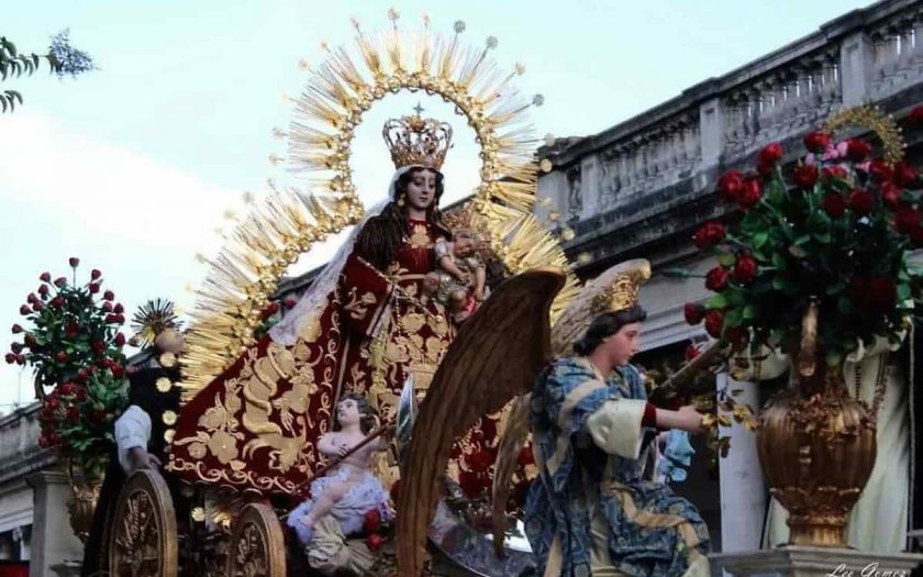 Recorrido de la procesión con la Virgen del Rosario 29 octubre 2022