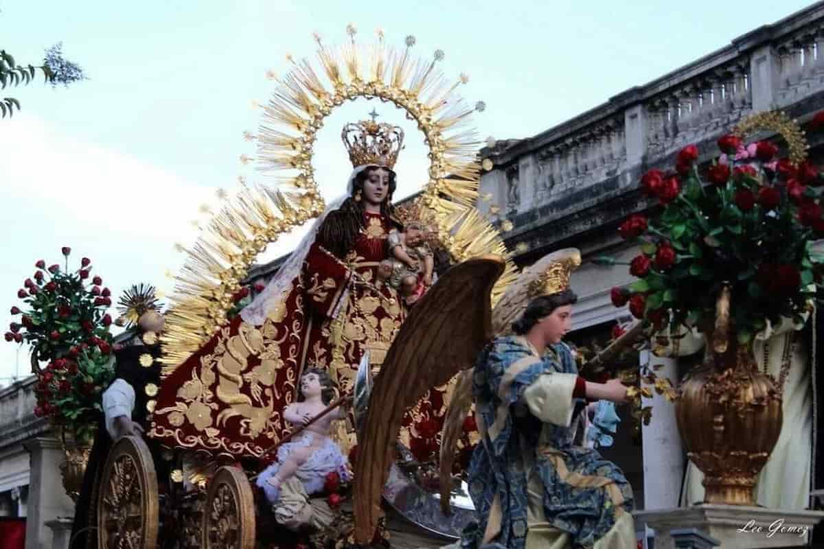 Recorrido de la procesión con la Virgen del Rosario 29 octubre 2022