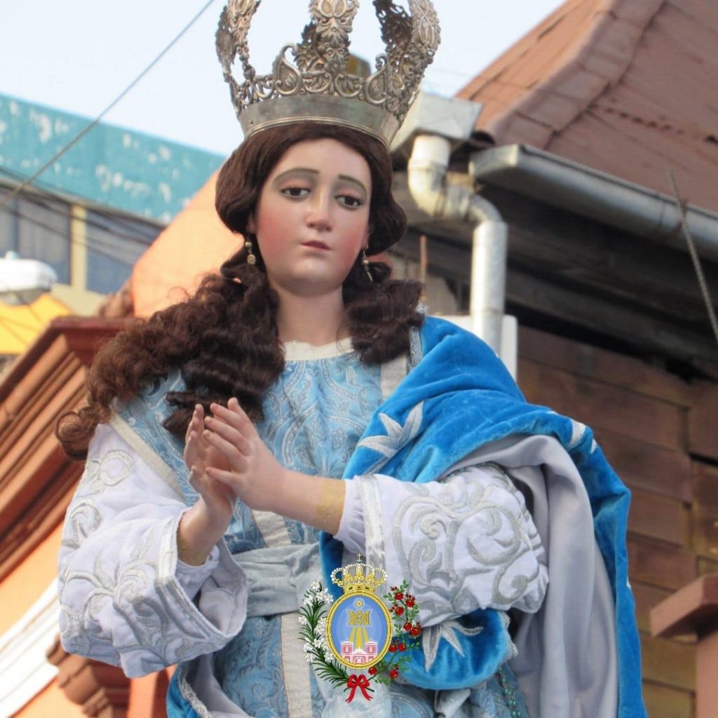 Fotografía 7. Inmaculada Concepción, patrona de la Ciudad de San Marcos. Fotografía de la página de Facebook Inmaculada Concepción San Marcos.