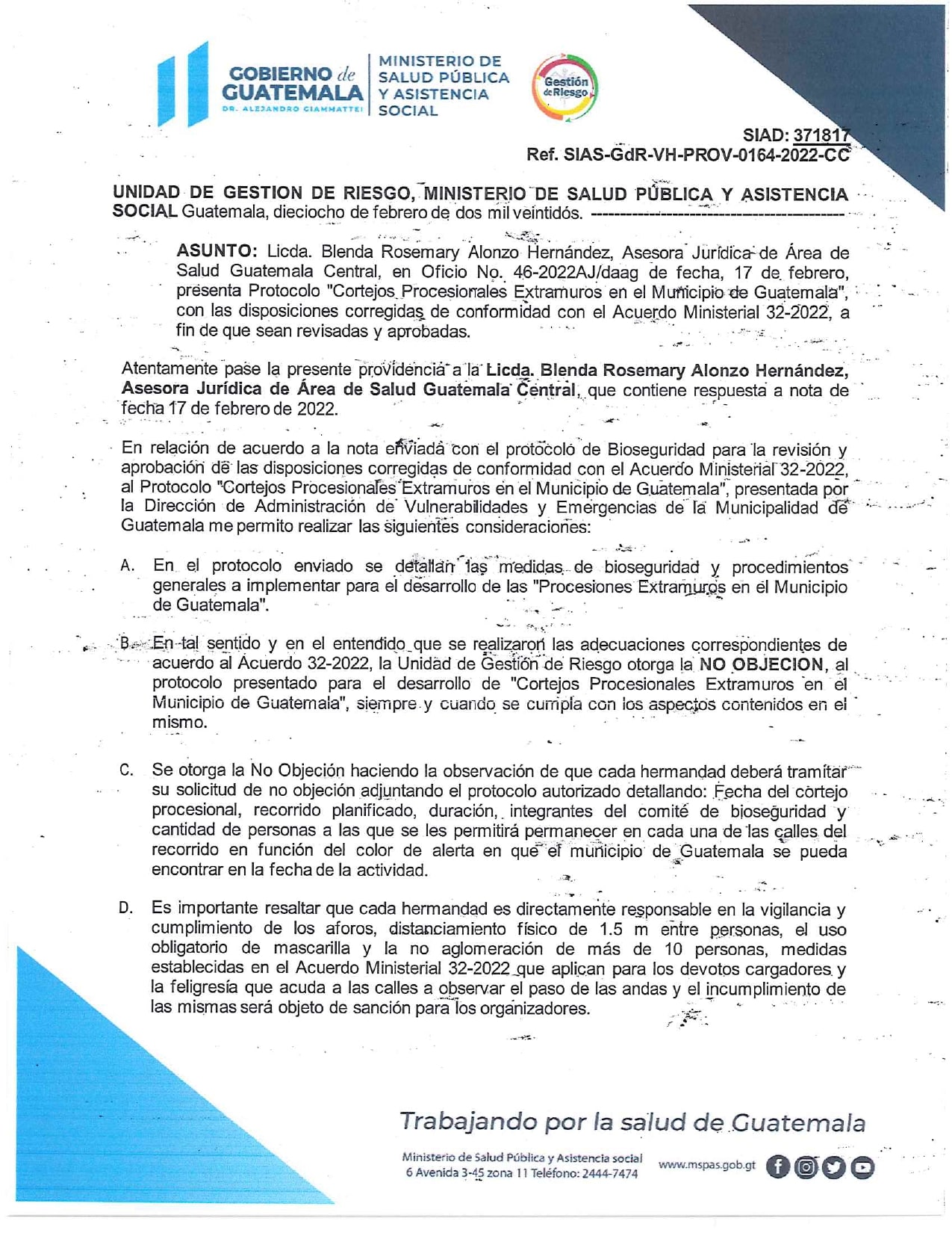 Protocolo para Procesiones en Guatemala_