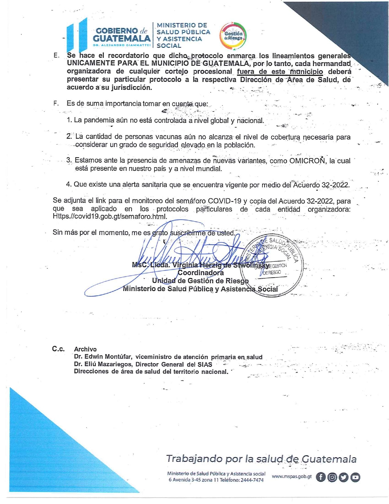 Protocolo para Procesiones en Guatemala_