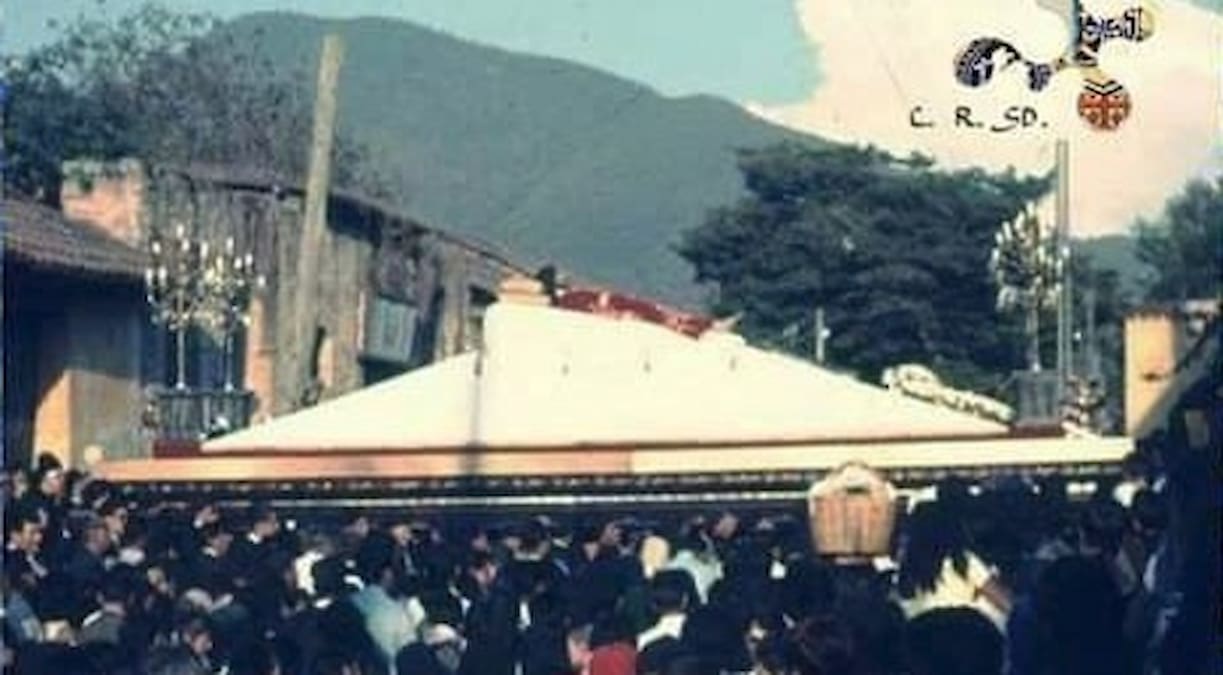 Cristo Yacente de El Calvario visita Antigua Guatemala 1969