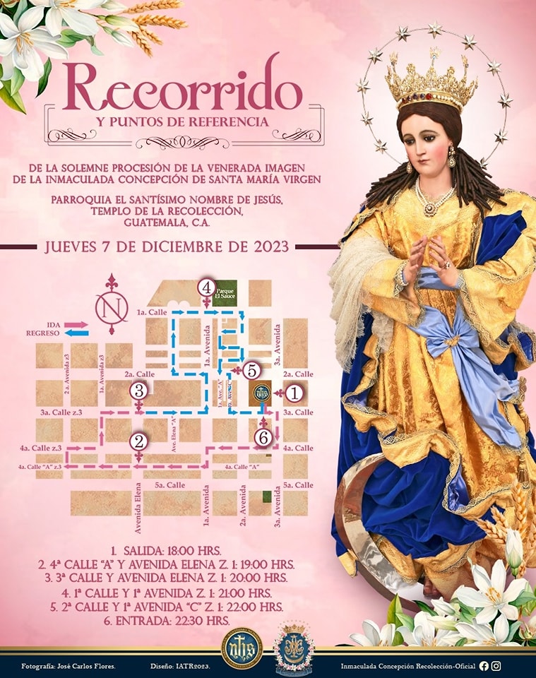 Recorrido de la Inmaculada Concepción de la Recolección 2023