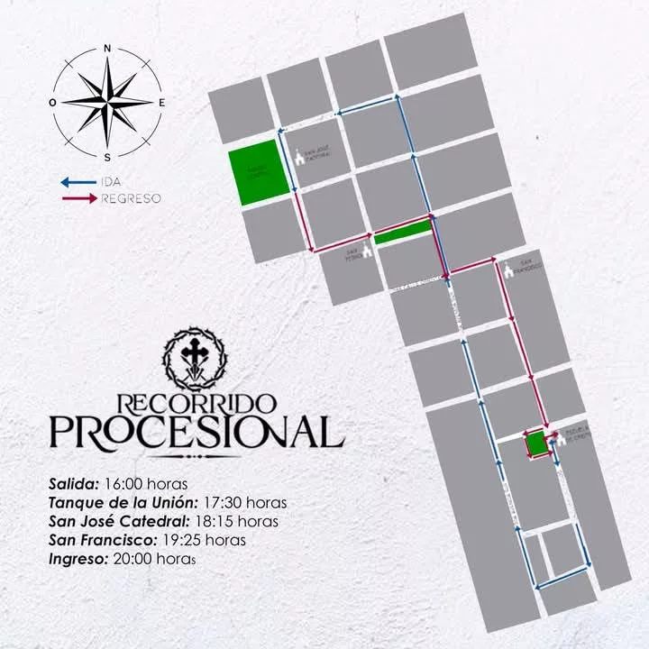 Recorrido Cristo de las Misericordias 2025
