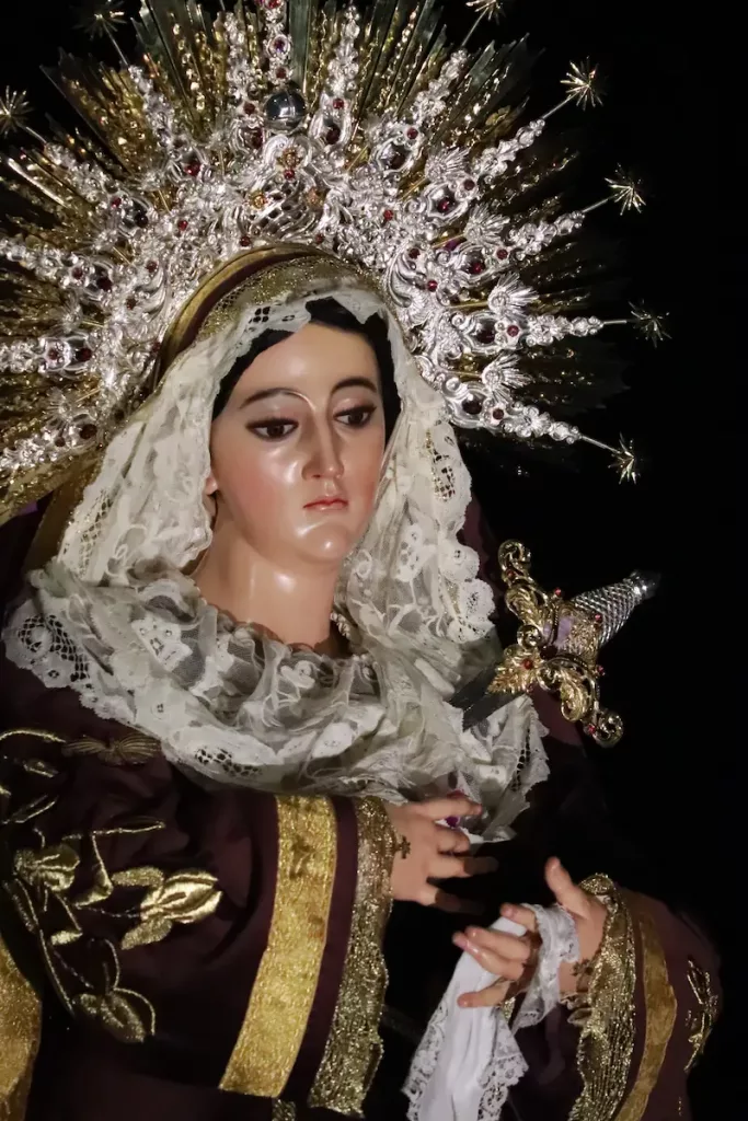 Estreno de la Virgen de Dolores de la Recolección en la Semana Santa 2024 en Guatemala