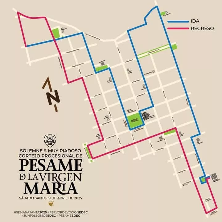 Recorrido de la Virgen de Soledad de la Escuela de Cristo 2025