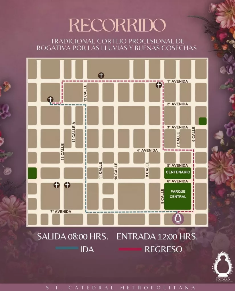 Recorrido de la Virgen del Socorro 2025