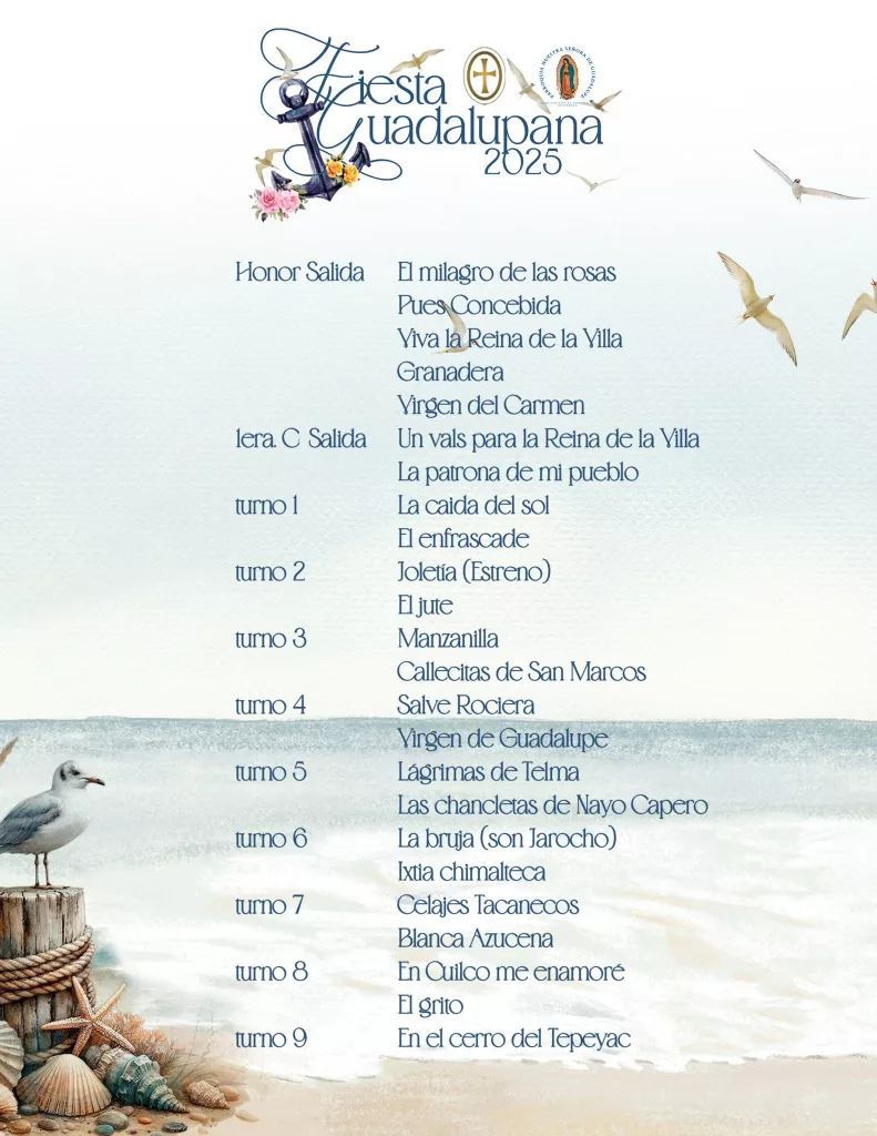 Programa de sones y alabados en el recorrido Virgen de Guadalupe de la Villa zona 14