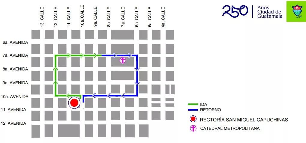 Recorrido de Jesús Nazareno Justo Juez de Capuchinas 2026