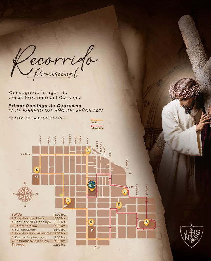 Recorrido de Jesús del Consuelo 2026 primer domingo de Cuaresma