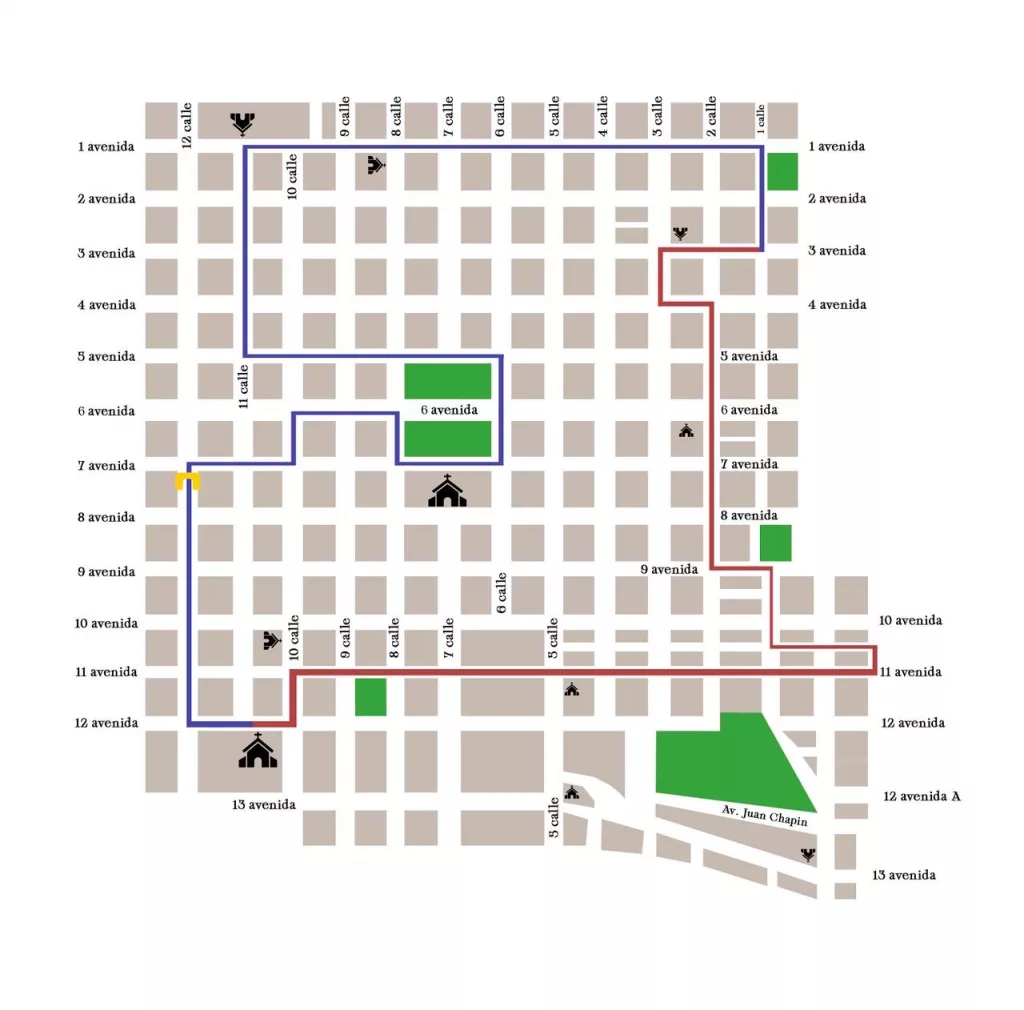 Recorrido del Señor Sepultado de Santo Domingo 2026 oficial
