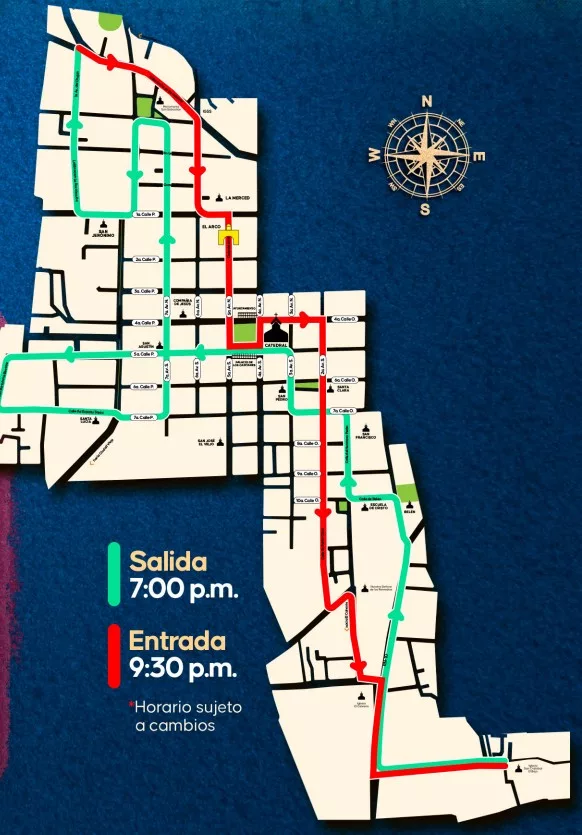 Recorrido de la procesión de San Cristóbal el Bajo 2026