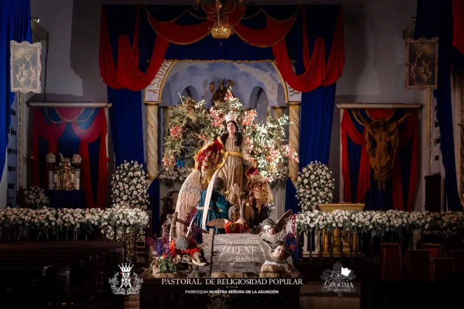 Virgen de la Asunción, imagen de la cofradía de indios, de las advocaciones marianas nombradas como patrona tutelar