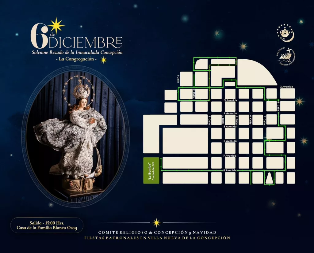 Recorrido de la Congregación el 6 de diciembre