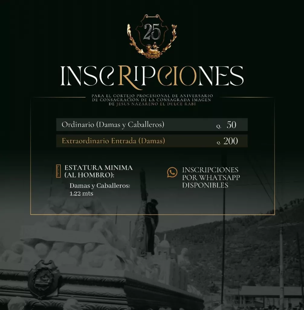 Inscripciones para Procesiones de Cuaresma y Semana Santa 2026 en Guatemala: Fechas, horarios y requisitos