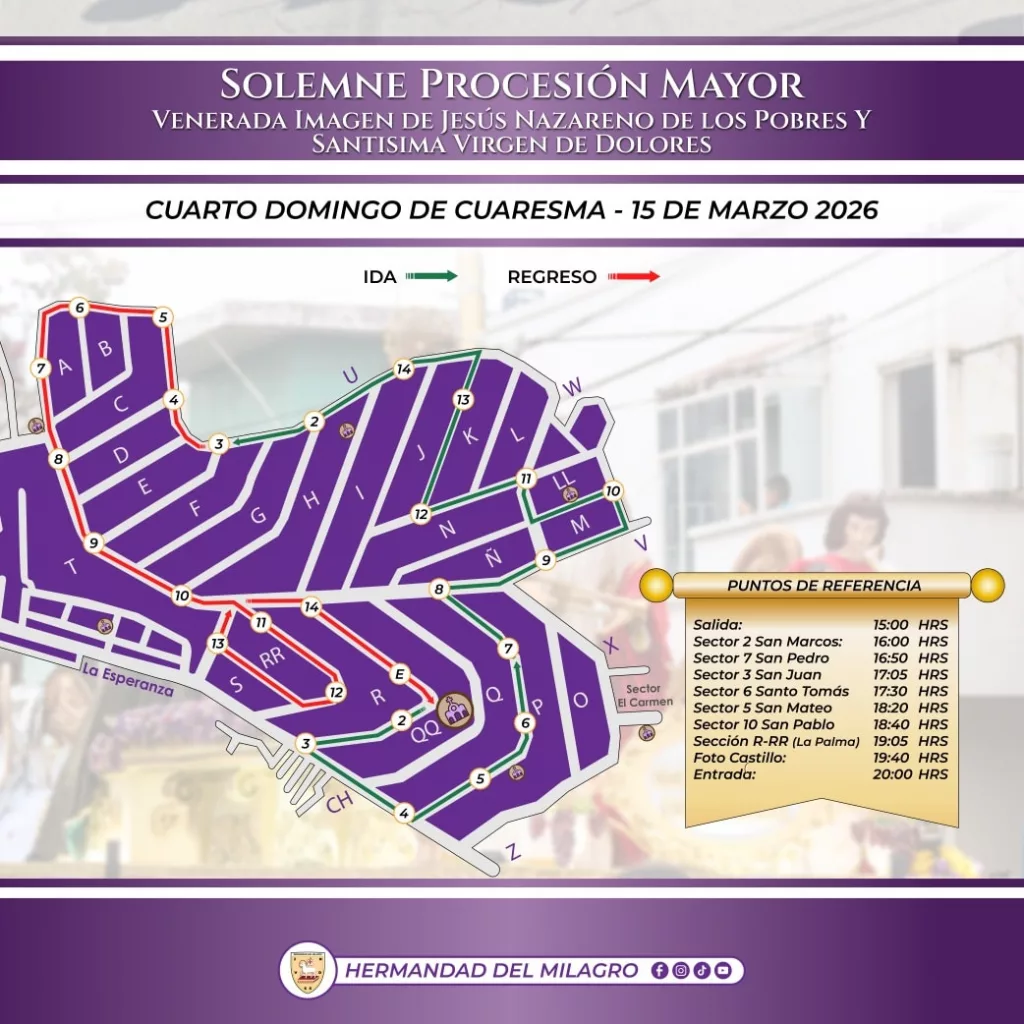 Procesión de la Parroquia Jesús Obrero