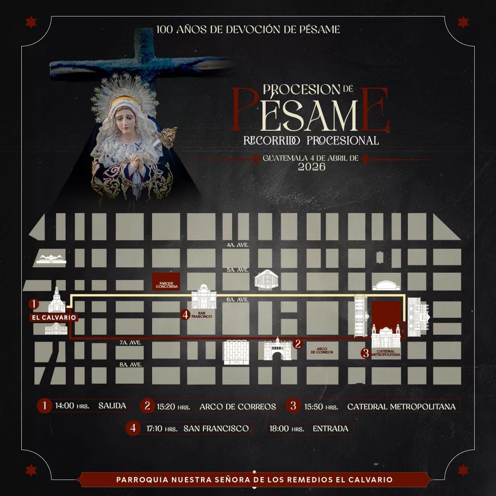Recorrido de la Virgen de Soledad del Calvario 2026 | Sábado Santo