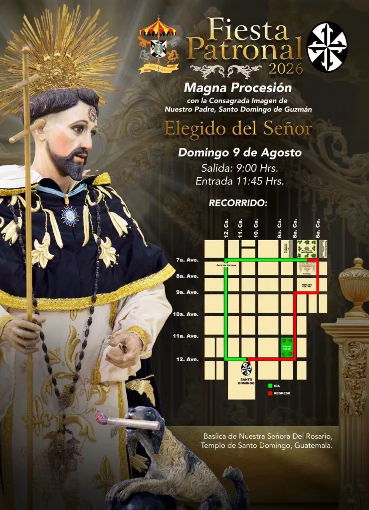 Recorrido de Santo Domingo de Guzmán 2026